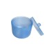 Бокс ( контейнер) для стерилізації та дезінфекції манікюрних фрез з кришечкою, блакитний