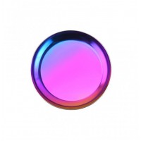 Лоток металлический для дезинфекции инструментов 10*10 см круглый цвет хамелеон