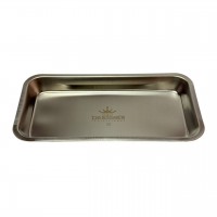 Лоток прямокутний металевий з нержавіючої сталі для дезінфекції інструментів, 22.7*11.7 см розмір S