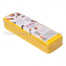 Смужки тканеві для депіляції в упаковці Panni Mlada, жовті, 7х22 см, 100шт
