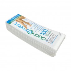 Полоски бумажные для депиляции нарезные CleanComfort белые 7 х 22 м, 100 шт, 70 г/м2 плотности