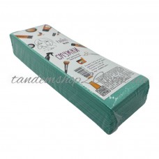 Смужки тканеві для депіляції в упаковці Panni Mlada, колір м'ятний, розмір 7х22 см, 100 шт/уп