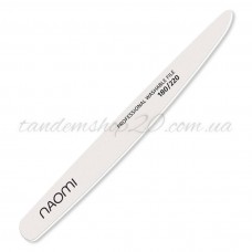 Пилка одноразовая для ногтей NAOMI нож белая 180/220 грит.
