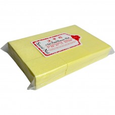 Серветки безворсові манікюрні для зняття липкого слою в поліетиленовій упаковці 3,9*5,9 см жовті, 1000 шт