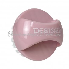 М'яка щітка Дизайнер для видалення пилу з нігтів, розмір 4.5 см х 6 см, колір рожевий