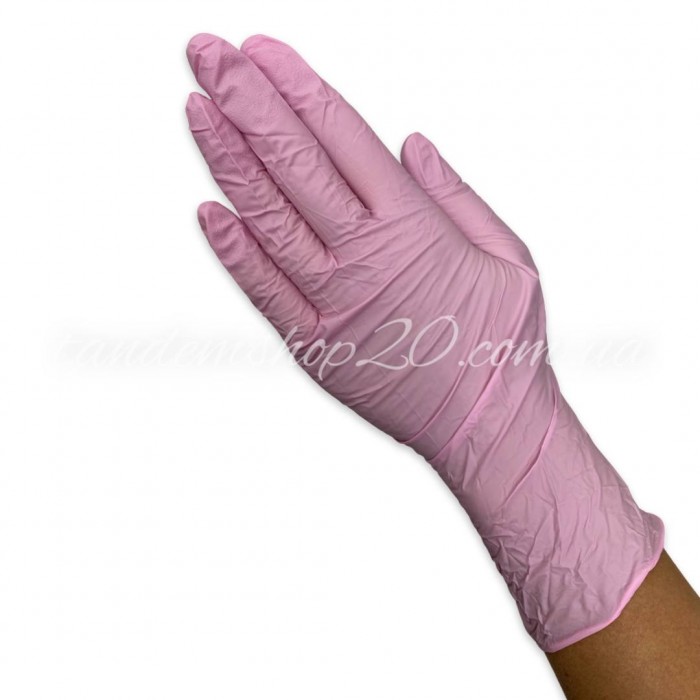 Перчатки нитриловые без пудры Medicom 100 шт светло розовые 3,8 грамма размер S