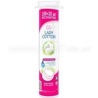 Диски ватні косметичні Lady Cotton 100+20 шт, 1 упаковка