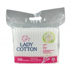 Палички ватні в поліетиленовому пакеті Lady Cotton 200 шт, 1 упаковка