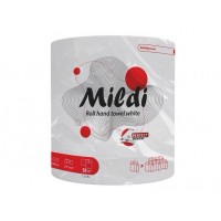 Полотенце бумажное "Mildi Soft Secret" целлюлозное белое 2-слой 217 отрывов 50м (1шт.)