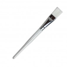 Кисть нейлоновая для нанесения масок с прозрачной ручкой 15 см, 1 шт.