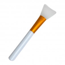 Кисть для нанесення масок силіконова, біла 14 см, 1 шт