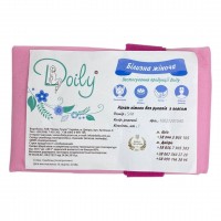 Халат кимоно Doily без рукавов с поясом из спанбонда размер S/M (1 шт/пач), розовый