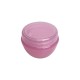 Баночка пластиковая с мембраной крышкой Тиффани, прозрачно-розовая 10 мл