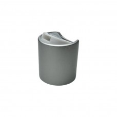 Кришка пластикова з металом Диск-топ діаметр 20 мм колір срібло 1 шт