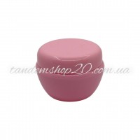 Баночка пластикова з мембраною кришкою Тіффані, світло-рожева 20 мл
