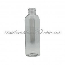 Флакон пластиковый для жидкости Глория диаметр горлышка 20 мм прозрачный БЕЗ КРЫШКИ 100 мл
