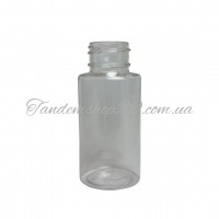 Флакон пластиковий для рідини Берлін діаметр горлечка 24 мм прозорий БЕЗ КРИШКИ 50 мл
