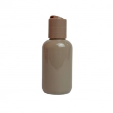 Флакон пластиковий какао для рідини з кришкою диск-топ колір какао 100 мл