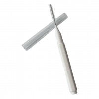 Щеточка Baby Brush (бейби браш) для ресниц и бровей 1 мм цвет белый