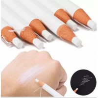 Карандаш для бровей самозатачивающий БЕЛЫЙ с белой ручкой 1 шт