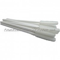 Щеточки силиконовые для бровей и ресниц цвет белый упаковка 50 шт