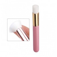 Инструмент-щеточка для очищения ресниц шампунем, пеной цвет розовый