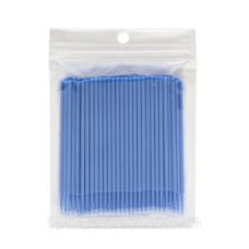 Микробраши в упаковке 100 шт, размер, синие (аппликаторы для бровей и ресниц)