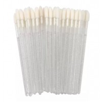 Макробраші велюрові аплікатори для брів, вій, губ БЛИСТКИ прозорі 50 шт/упаковка