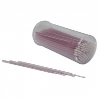 Мікробраші в тубусі колір БЛИСТКИ малинові 100 шт/упаковка