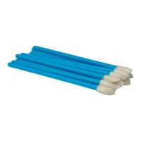 Макробраши велюровые аппликаторы для бровей, ресниц, губ цвет голубой 50 шт/упаковка