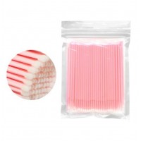 Мікробраші в упаковці Macaroon колір ніжно-рожеві 100 шт/упаковка
