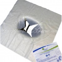 Серветка для масажного столу з отвором "Х"  Polix, 35*35 см спанлейс, 50 шт/уп