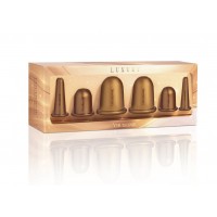 Банки вакуумні силіконові бронзові для масажу обличчя та тіла CHUDESNIK, набір БМПН-6