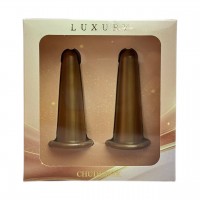 Банки вакуумні силіконові бронзові для масажу обличчя CHUDESNIK, БМП-20