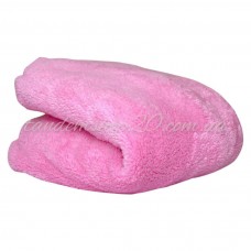 Плед махровый велсофт на кушетку размер 110х180 см, цвет розовый