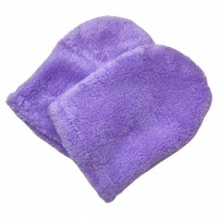 Варежки для парафинотерапии махровые цвет сиреневый (1 пара)