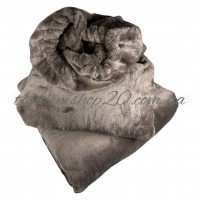 Комплект махровый на кушетку  велсофт полированный, Плед: 107 х 180 см Чехол: 80 х 220 см, цвет мокко