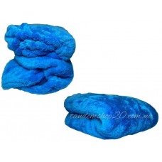Комплект на кушетку махровий велсофт, колір блакитний