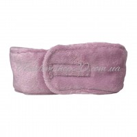 Повязка косметологическая на голову махровая цвет розовый, производитель Тимпа (1 шт)