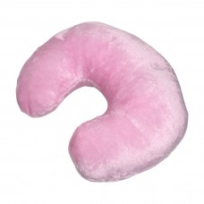 Махровая подушка под голову для кушетки 1 шт, розовая