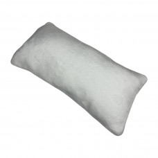 Махровая подушка подголовник Прямоугольная для кушетки и массажного стола, размер 20/40, цвет белый