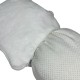Махрова подушка підголовник Прямокутна для кушетки та масажного столу, розмір 20/40, колір білий
