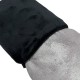 Махровая подушка подголовник Прямоугольная для кушетки и массажного стола, размер 20/40, цвет черный