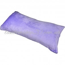 Махровая подушка подголовник Прямоугольная для кушетки и массажного стола, размер 20/40, цвет лиловый