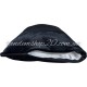 Махровая подушка подголовник Прямоугольная для кушетки и массажного стола, размер 30/40, цвет черный
