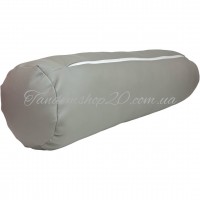 Валик з екошкіри для кушетки та масажного столу, розмір 60*15*15, колір сірий