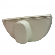 Подушка подголовник из экокожи Гриб для кушетки и массажного стола цвет молочный