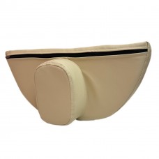 Подушка подголовник из экокожи Гриб для кушетки и массажного стола цвет слоновая кость