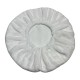 Чехол из махрового велсофта для косметологического стула, круглый на резинке, размер 36 см*13см цвет белый