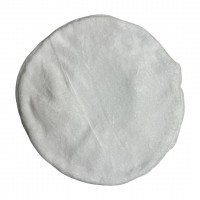 Чохол з махрового велсофту для косметологічного стільця, круглий на гумці, розмір 36 см*13см колір білий